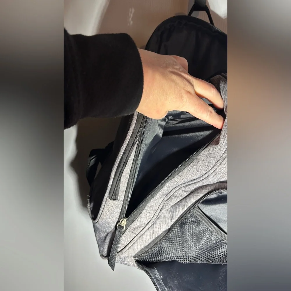 Baby boom gray diaper backpack